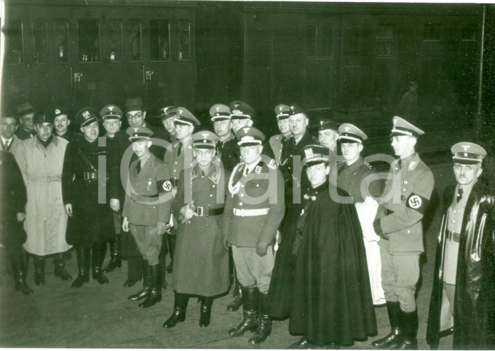 Fotografia d epoca originale 1939 TORINO Commissione Tedesca BOSCO E LEGNO ricevuta dai sindacati italiani 1