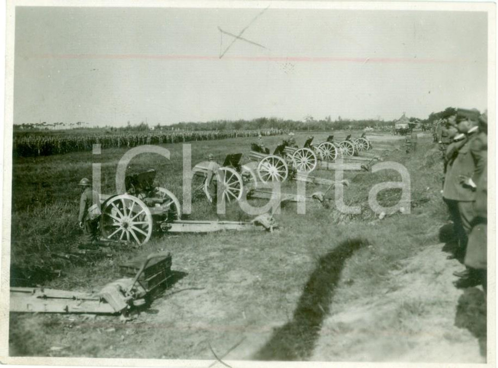 Fotografia d epoca originale 1939 GRANDI MANOVRE Cannoni conquistati al nemico Fotografia 1