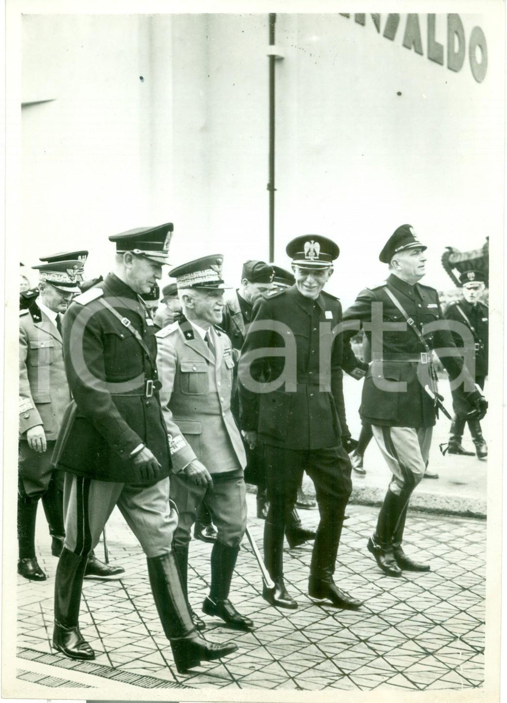 Fotografia d epoca originale 1939 MILANO Vittorio Emanuele III in visita alla FIERA CAMPIONARIA Fotografia 1