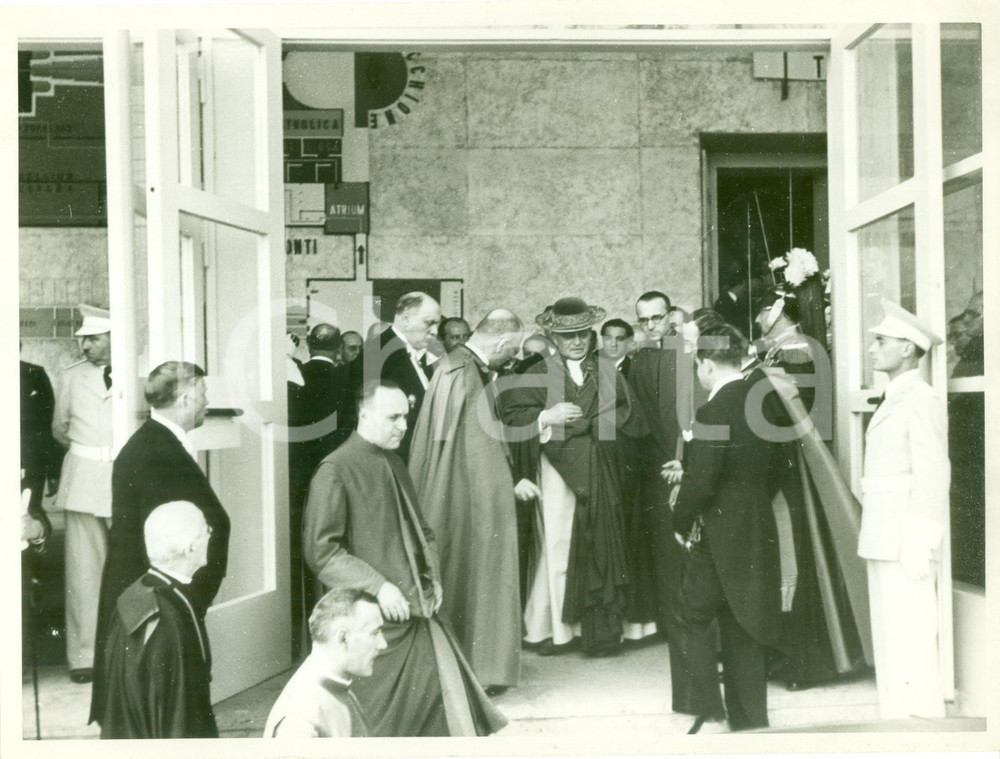Fotografia d epoca originale 1936 ROMA Papa PIO XI inaugura Esposizione della Stampa Cattolica Fotografia 1