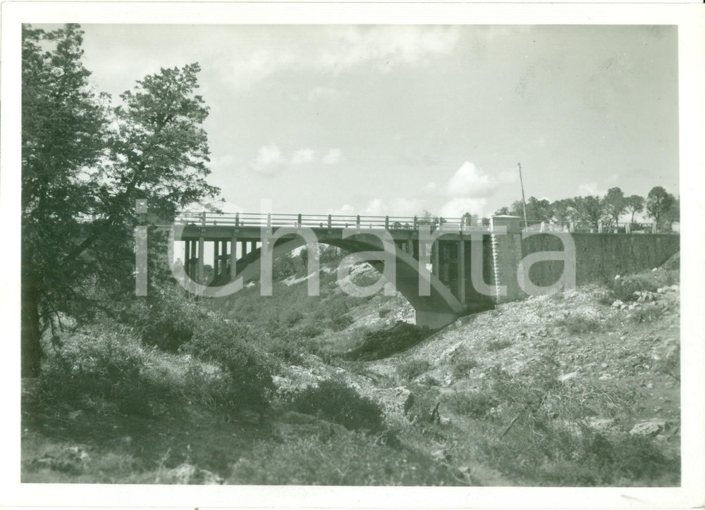 Fotografia d epoca originale 1935 ca CIRENAICA Ponte sull Uadi LESTATA nel percorso BARCECIRENE Fotografia 1
