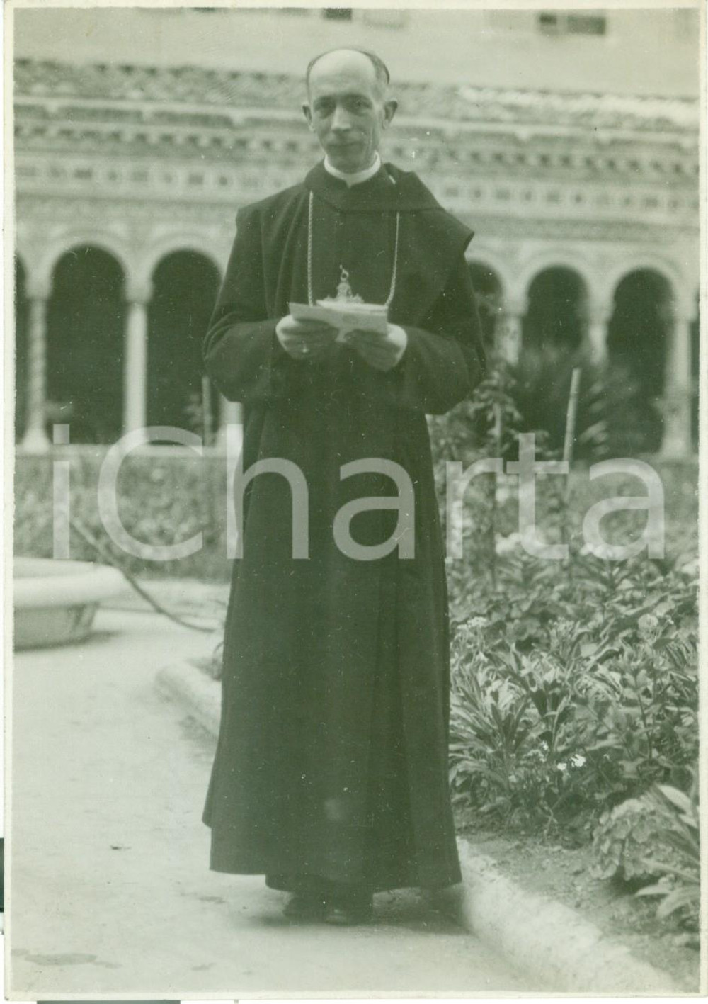 Fotografia d epoca originale 1929 MILANO Il Cardinale Ildefonso SCHUSTER nuovo Arcivescovo Fotografia 1