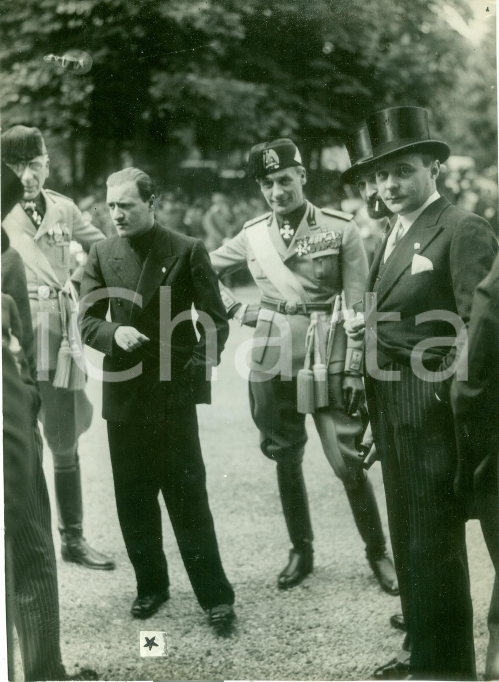 Fotografia d epoca originale 1934 MILANO AutoritÃ  all inaugurazione del Palazzo della TRIENNALE Fotografia 1