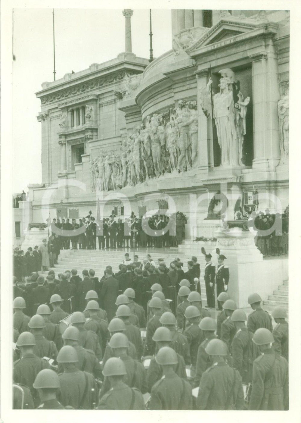 Fotografia d epoca originale 1939 ROMA Commemorazione dell Intervento al MILITE IGNOTO Fotografia 1