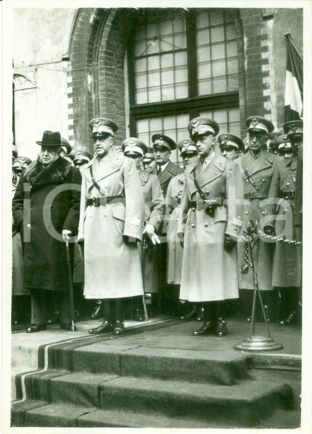 Fotografia d epoca originale 1939 MILANO Duca di BERGAMO all inaugurazione della Scuola Militare Fotografia 1
