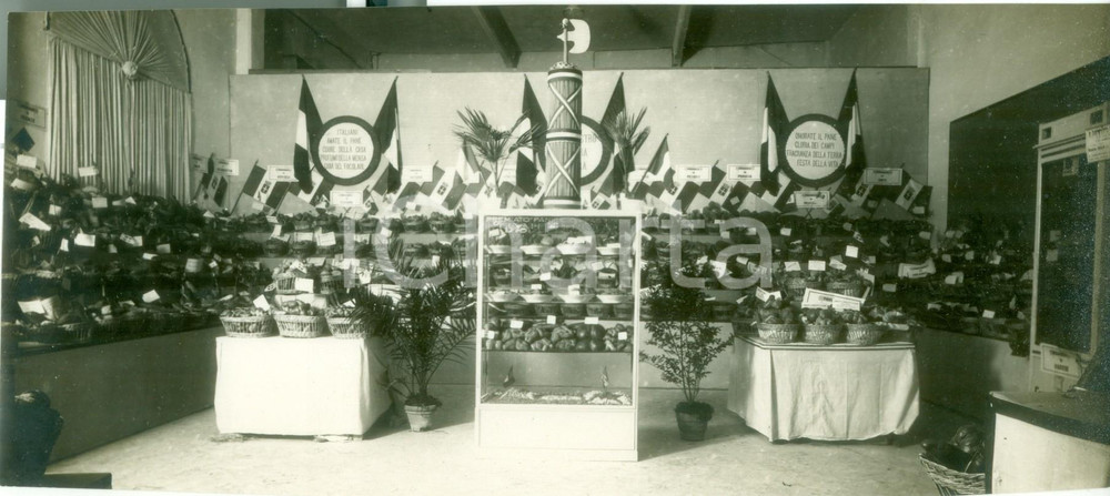 Fotografia d epoca originale 1929 BOLOGNA Esposizione Campionaria Padiglione Panificio FRATELLI PRIORI 1