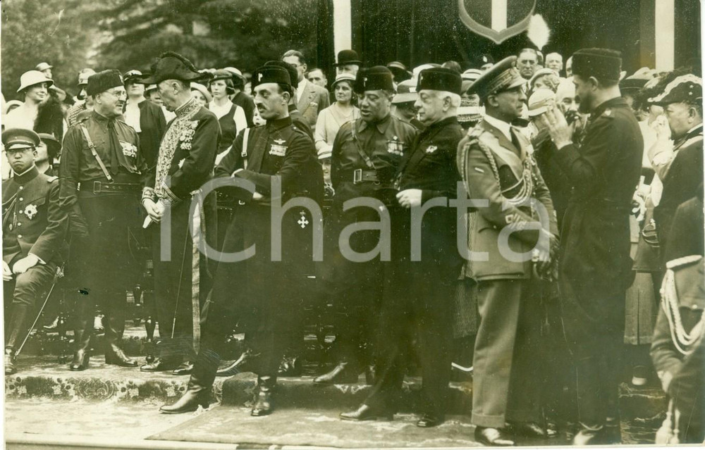 Fotografia d epoca originale 1934 MILANO Marcello VISCONTI DI MODRONE alla rivista dello Statuto Fotografia 1