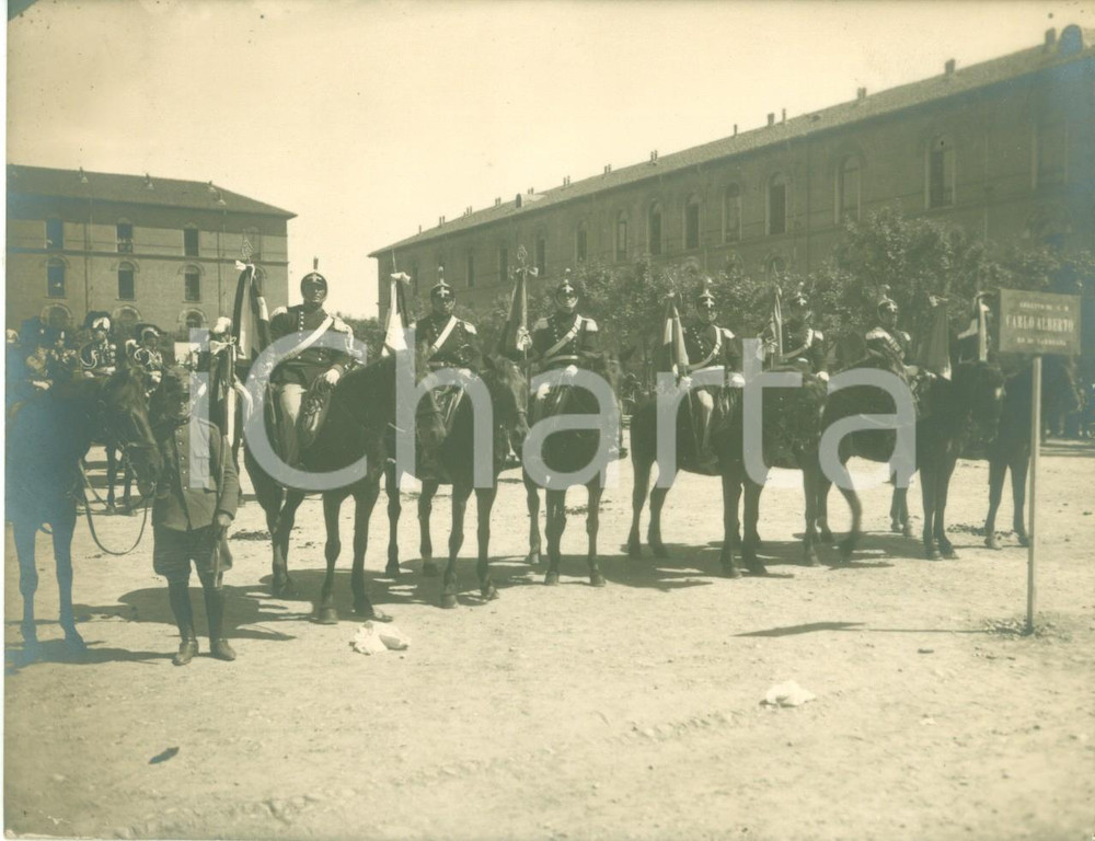 Fotografia d epoca originale 1936 TORINO Seguito di Carlo Alberto al Carosello StoricoMilitare FOTOGRAFIA 1