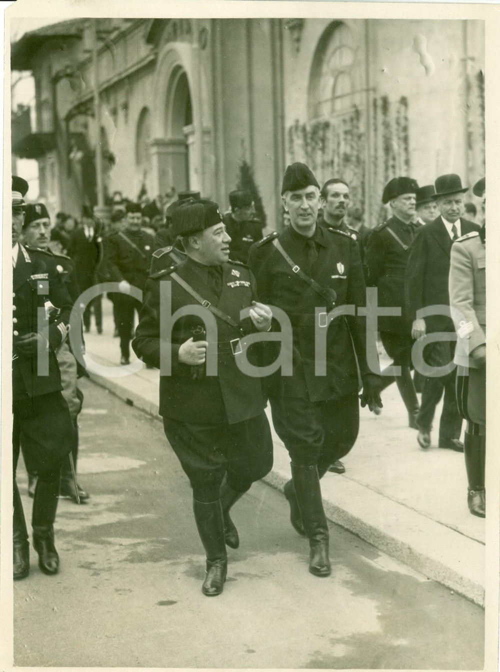 Fotografia d epoca originale 1935 MILANO FIERA CAMPIONARIA Visita di Paolo Ignazio THAON DI REVEL Fotografia 1