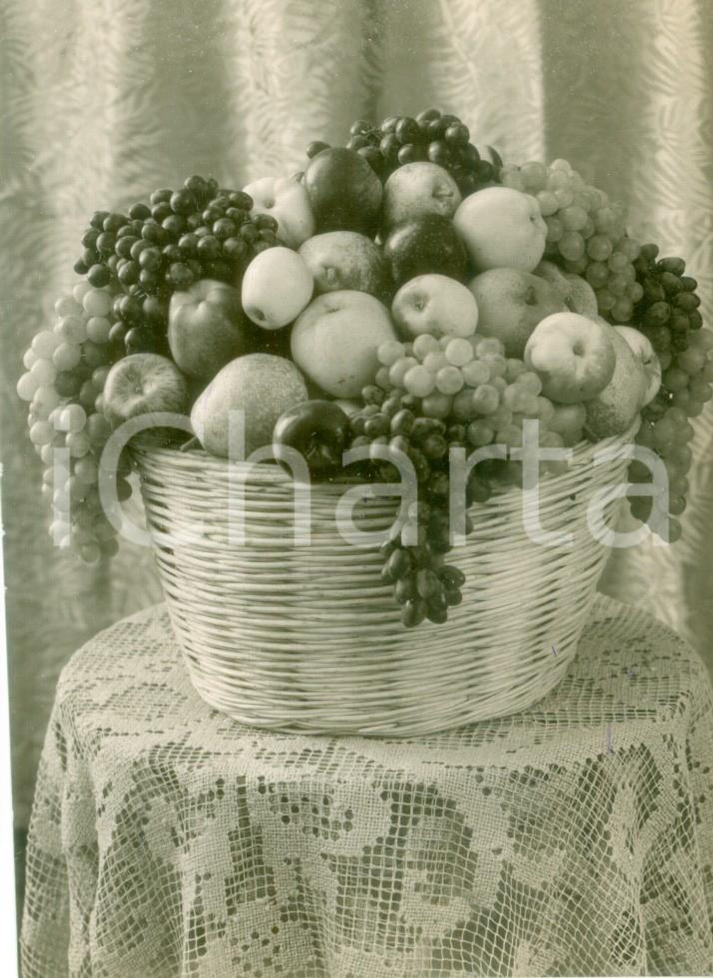 Fotografia d epoca originale 1931 KOLN DE Cesto con natura morta in mostra Fotografia 1