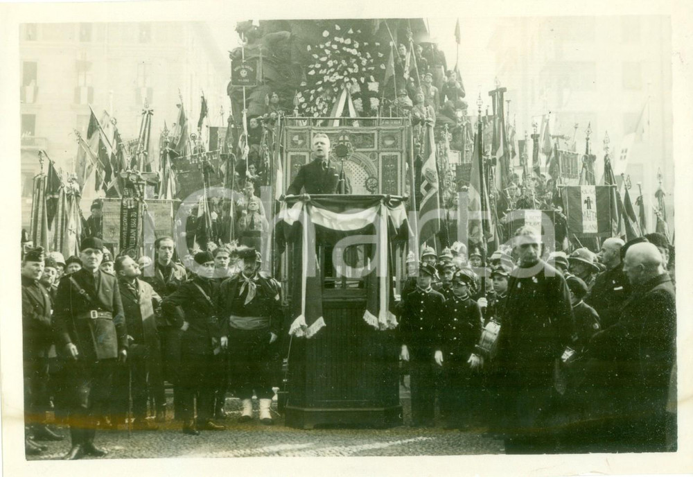 Fotografia d epoca originale 1936 MILANO Celebrazione dell anniversario delle CINQUE GIORNATE Fotografia 1