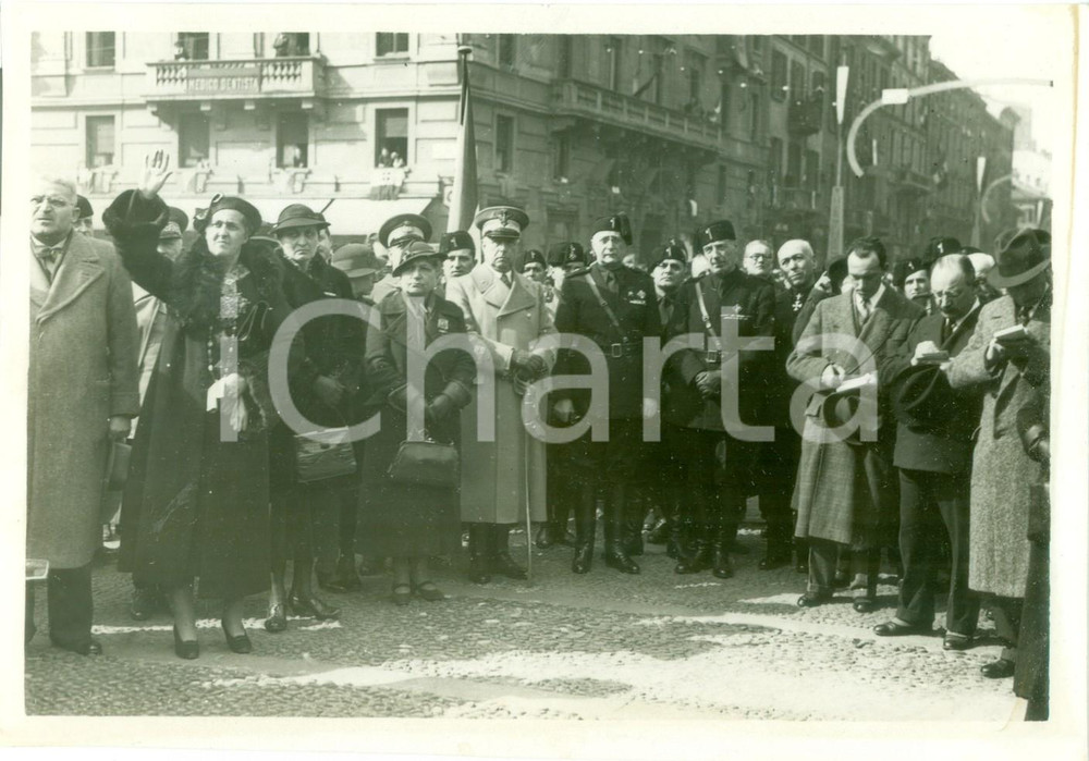 Fotografia d epoca originale 1936 MILANO Celebrazione dell anniversario delle CINQUE GIORNATE Fotografia 1