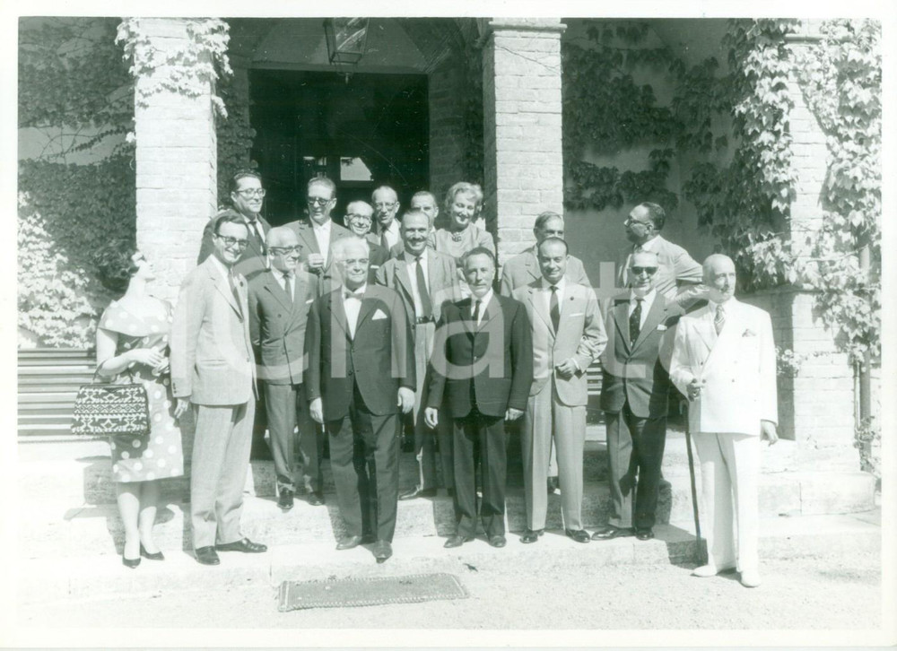 Fotografia d epoca originale 1961 CHIANCIANO TERME Francesco FLORA a Villa Conti LUCIOLI OTTIERI DELLA CIAJA 1