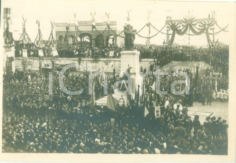 Fotografia d epoca originale 1929 PADOVA Cerimonia di benedizione del Monumento ai Caduti Fotografia 1
