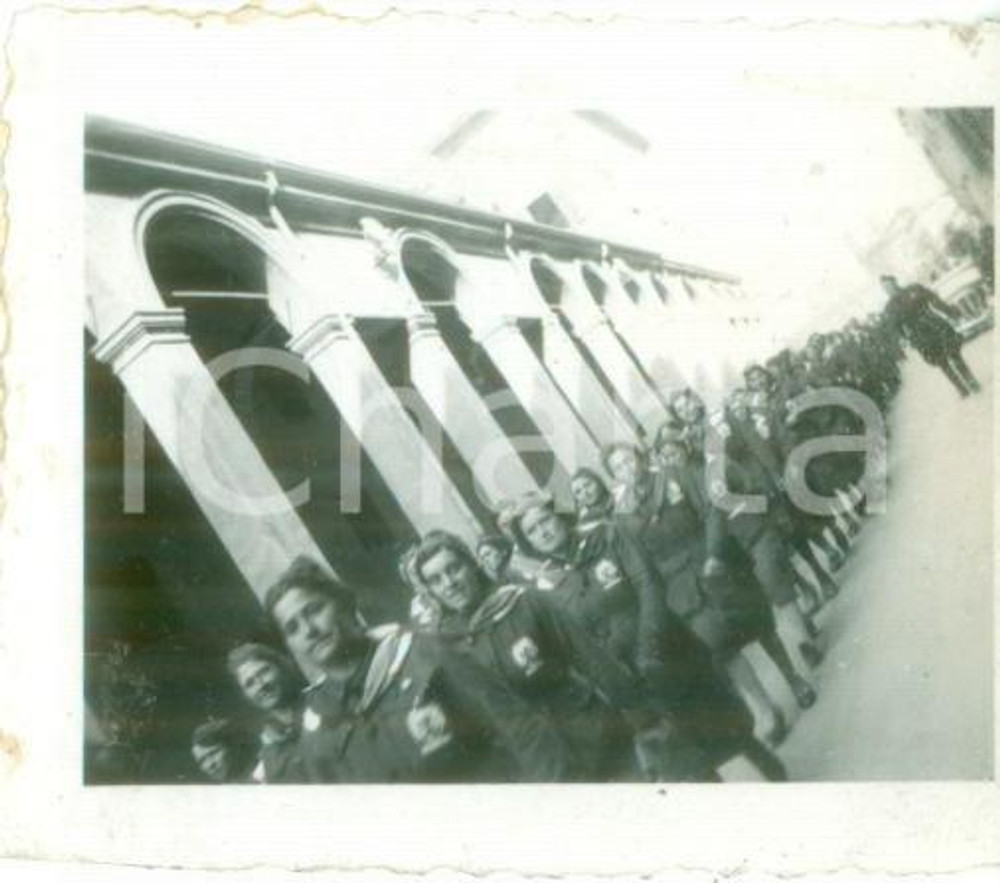 Fotografia d epoca originale 1939 REGGIO EMILIA I rurali emiliani in partenza per la GERMANIA Foto cm 6 x 5 1