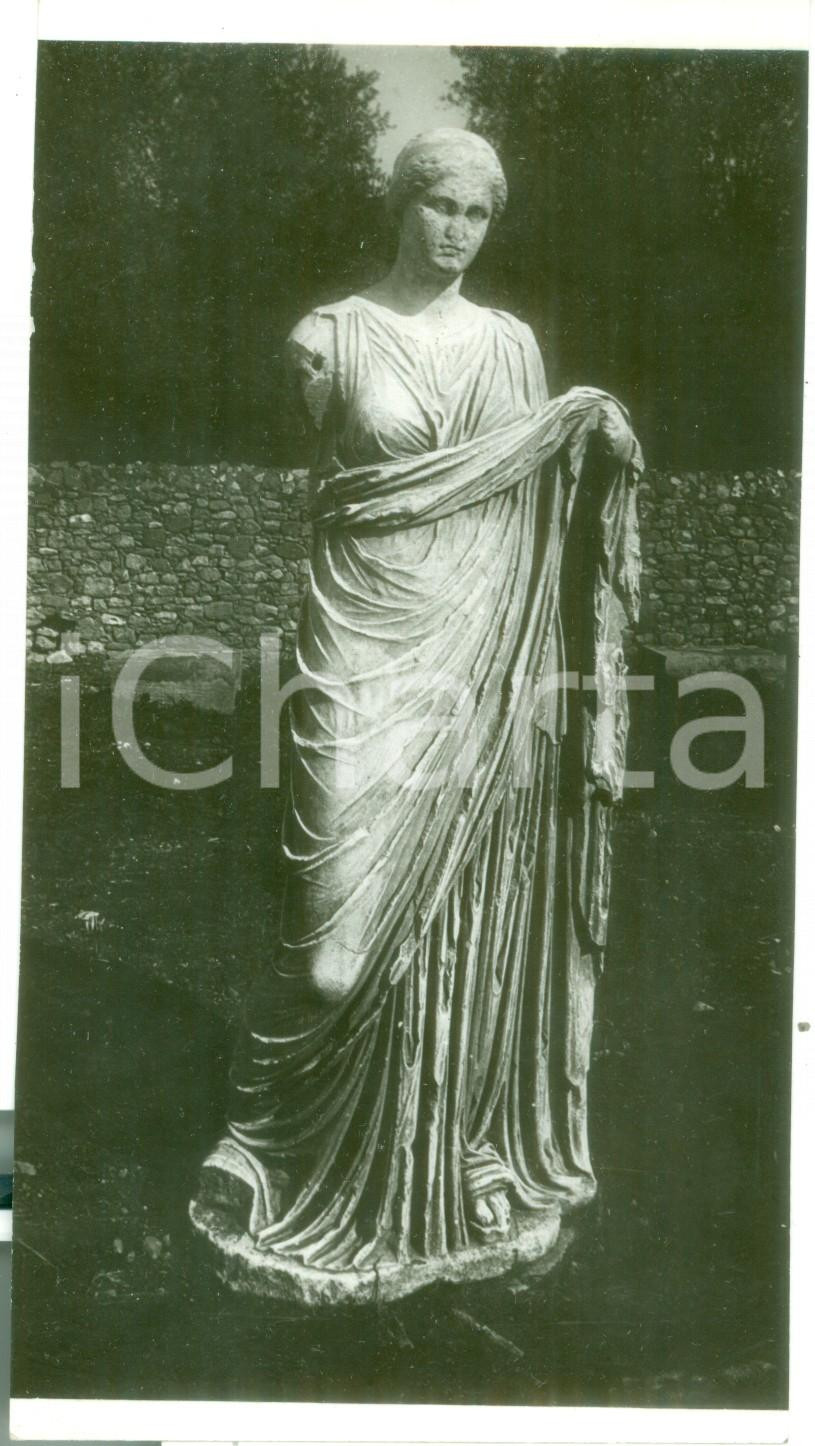 Fotografia d epoca originale 1934 ROMA Statua di matrona romana da GORTYNA Fotografia 1