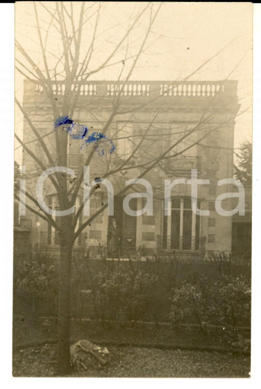 Fotografia d epoca originale 1920 SAINTMANDE  FRANCE Un hÃ´tel particulier avec son propriÃ©taire Photo 1