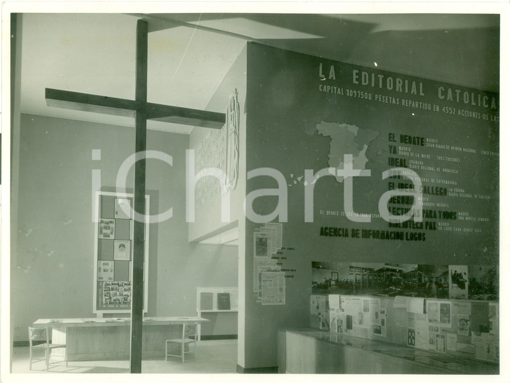 Fotografia d epoca originale 1936 VATICANO Esposizione Stampa Cattolica Sala dell ARGENTINA Fotografia 1
