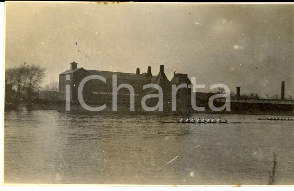 Fotografia d epoca originale 1924 CHISWICK UK Regata OXFORDCAMBRIDGE  Birra FULLER, SMITH & TURNER Foto 1