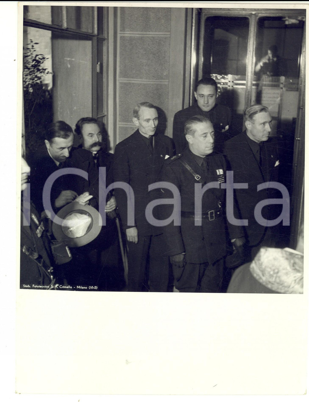 Fotografia d epoca originale 1936 MILANO On. Giuseppe PEVERELLI alla premiazione della ditta MOSCA Foto 1