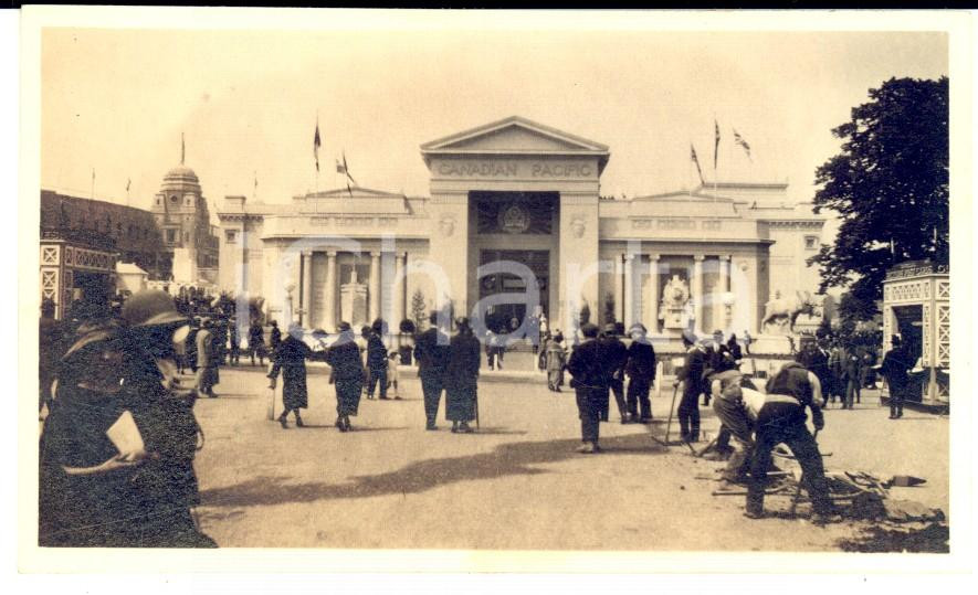 Fotografia d epoca originale 1924 EXPO LONDON WEMBLEY Stadium   Padiglione del Canada Foto 11x6,5 1