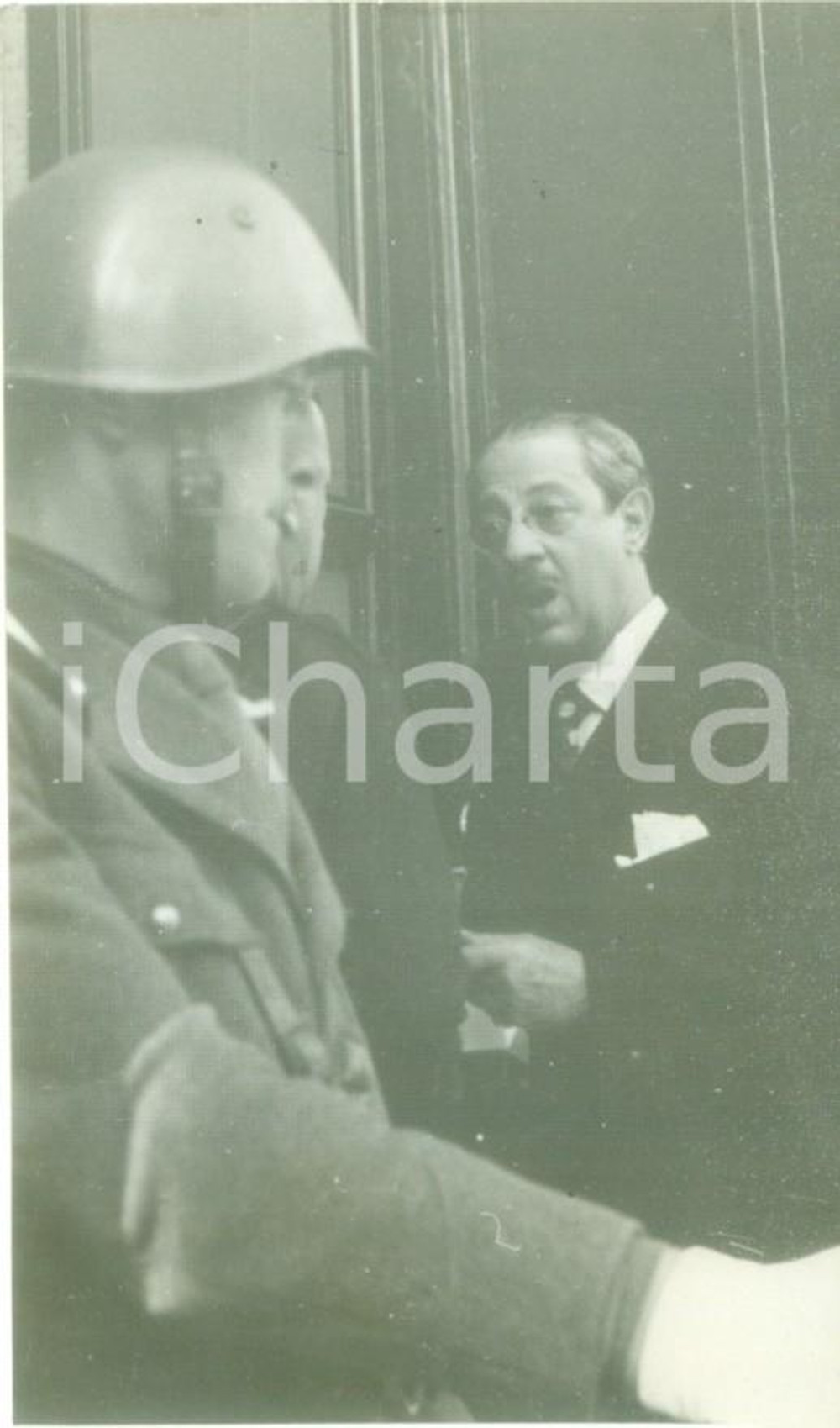 Fotografia d epoca originale 1936 ROMA Ambasciatore brasiliano GUERRADUVAL alla Camera per Trionfo Armi 1