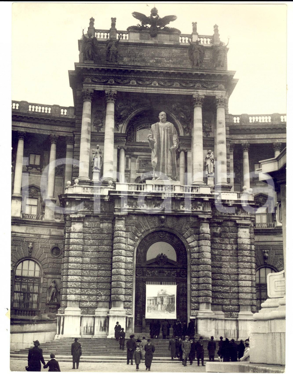 Fotografia d epoca originale 1937 WIEN HOFBURG Kaiser Franz Joseph Denkmal Photo 16x21 cm 1