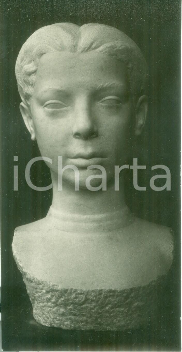 Fotografia d epoca originale 1936 VENEZIA BIENNALE lelio GELLI Ragazzo del CHIANTI Fotografia coeva del busto 1