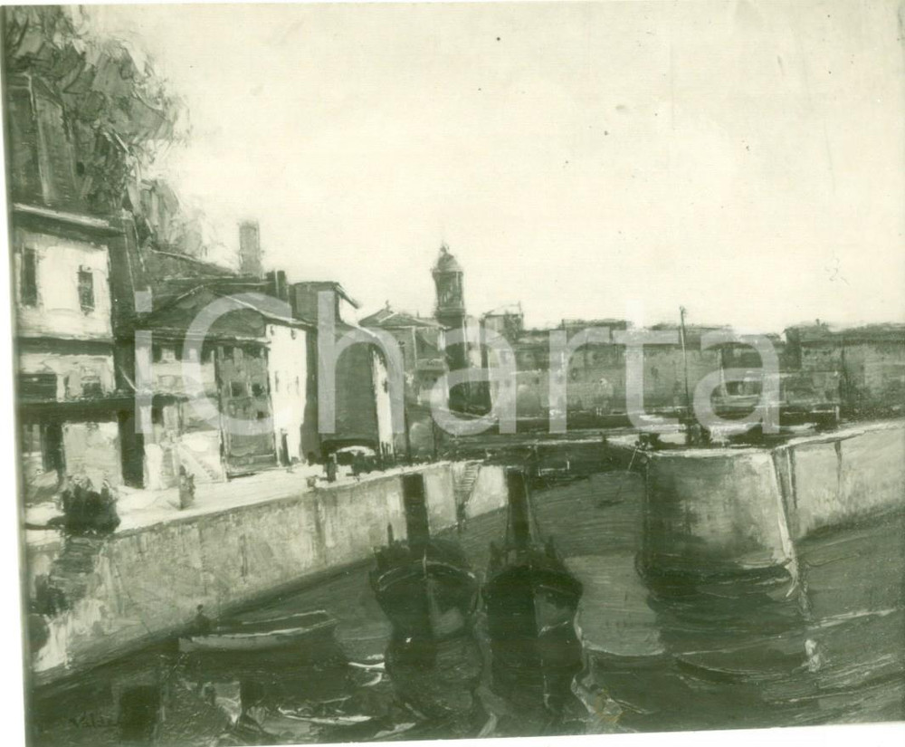Fotografia d epoca originale 1936 MILANO CASA D ARTISTI Alve VALDEMI San Sebastian Fotografia coeva quadro 1