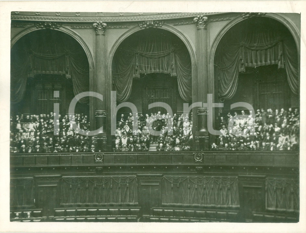 Fotografia d epoca originale 1936 ROMA Pubblico assiste a seduta della Camera dei Deputati Fotografia 1