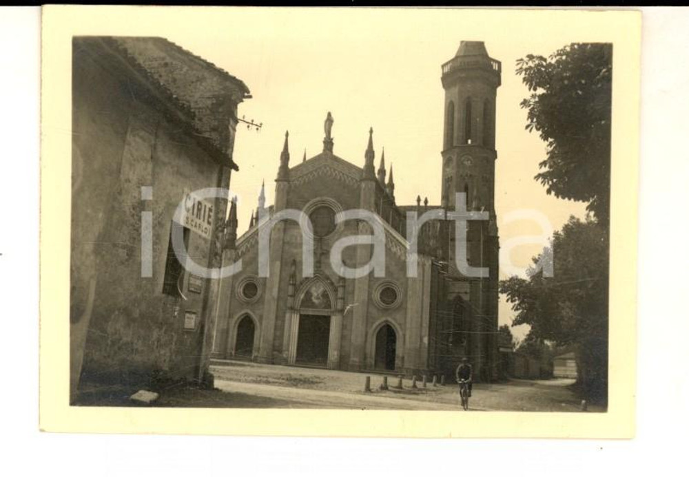 Fotografia d epoca originale 1941 SAN CARLO CANAVESE Chiesa dell Immacolata Foto VINTAGE 9x6 cm 1