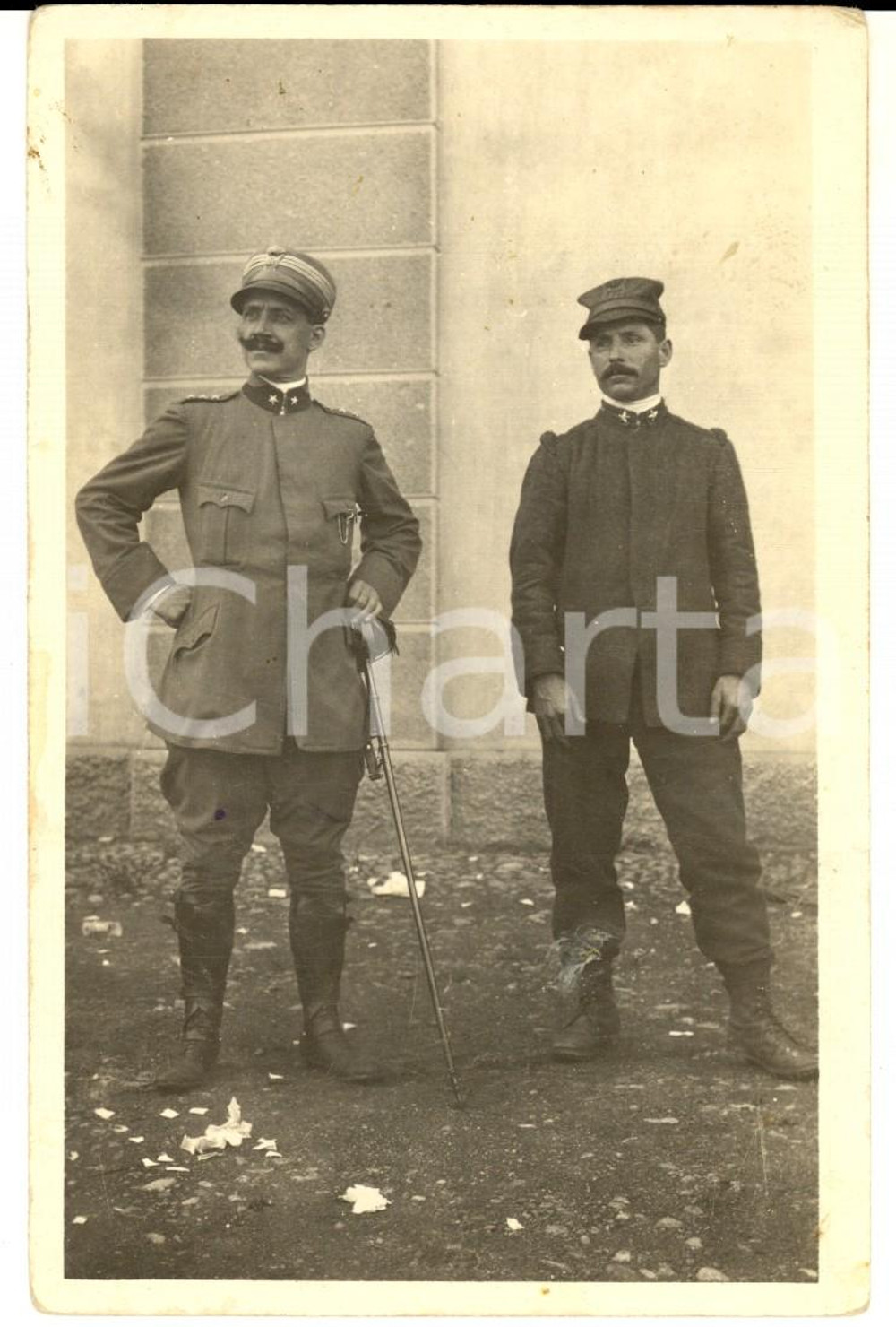 Fotografia d epoca originale 1920 ca REGIO ESERCITO Soldati del 171Â° Reggimento di fanteria Foto cartolina 1