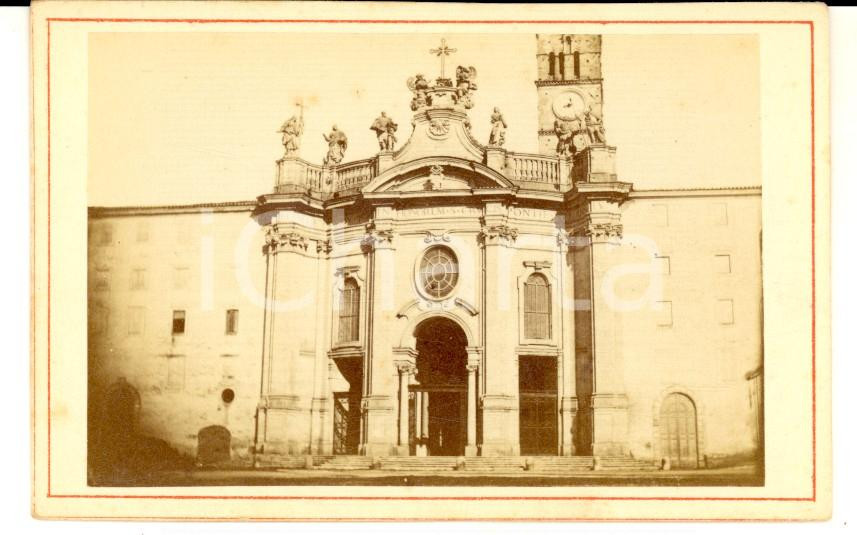 Fotografia d epoca originale 1870 ca ROMA Basilica di SANTA CROCE IN GERUSALEMME Foto seriale 10x6 cm 1