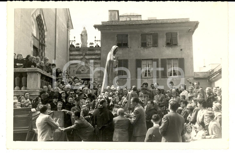 Fotografia d epoca originale 1960 GENOVA Uscita della MADONNA IMMACOLATA in processione Foto 18x13 DALMER 1
