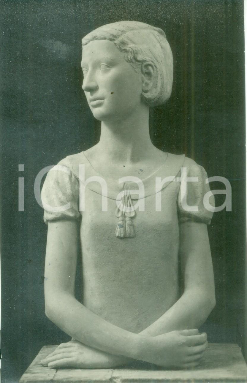 Fotografia d epoca originale 1935 ROMA II QUADRIENNALE Lelio GELLI Orsetta Fotografia coeva del busto 1