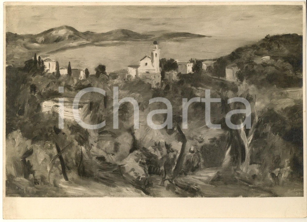 Fotografia d epoca originale 1935 TORINO MOSTRE D ARTE Enrico PAULUCCI San Lorenzo Foto quadro AUTOGRAFO 1
