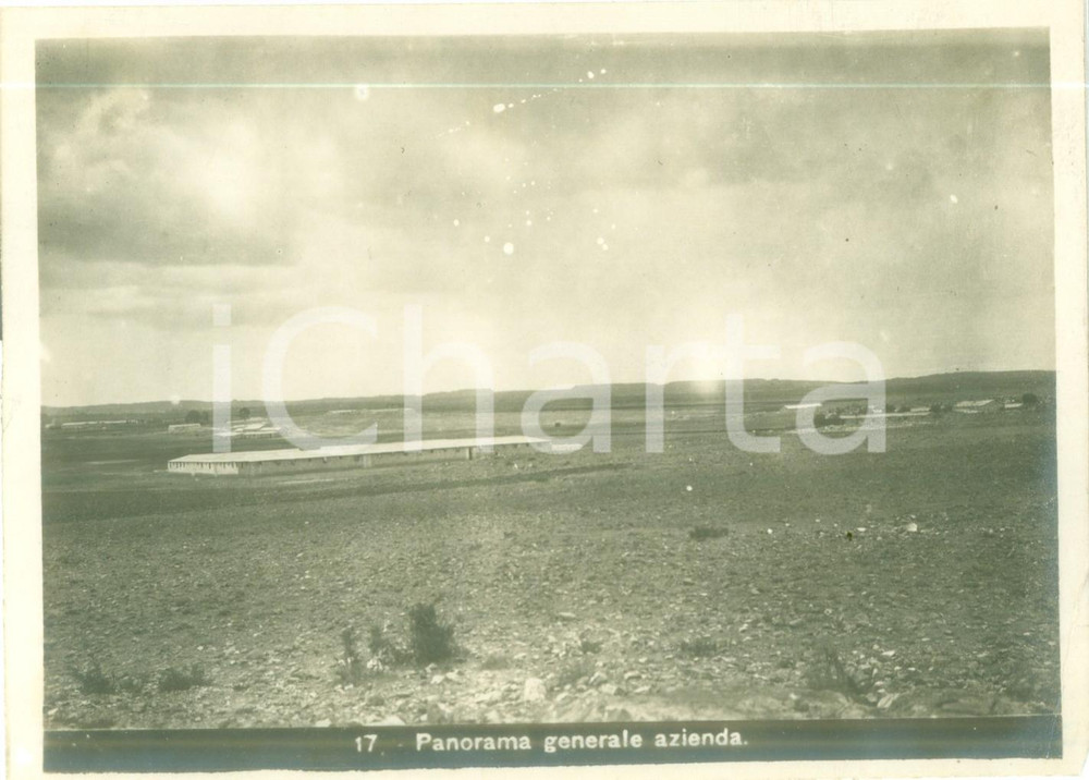 Fotografia d epoca originale 1936 ETIOPIA AOI ? Azienda agricola coloniale italiana Panorama azienda Foto 1