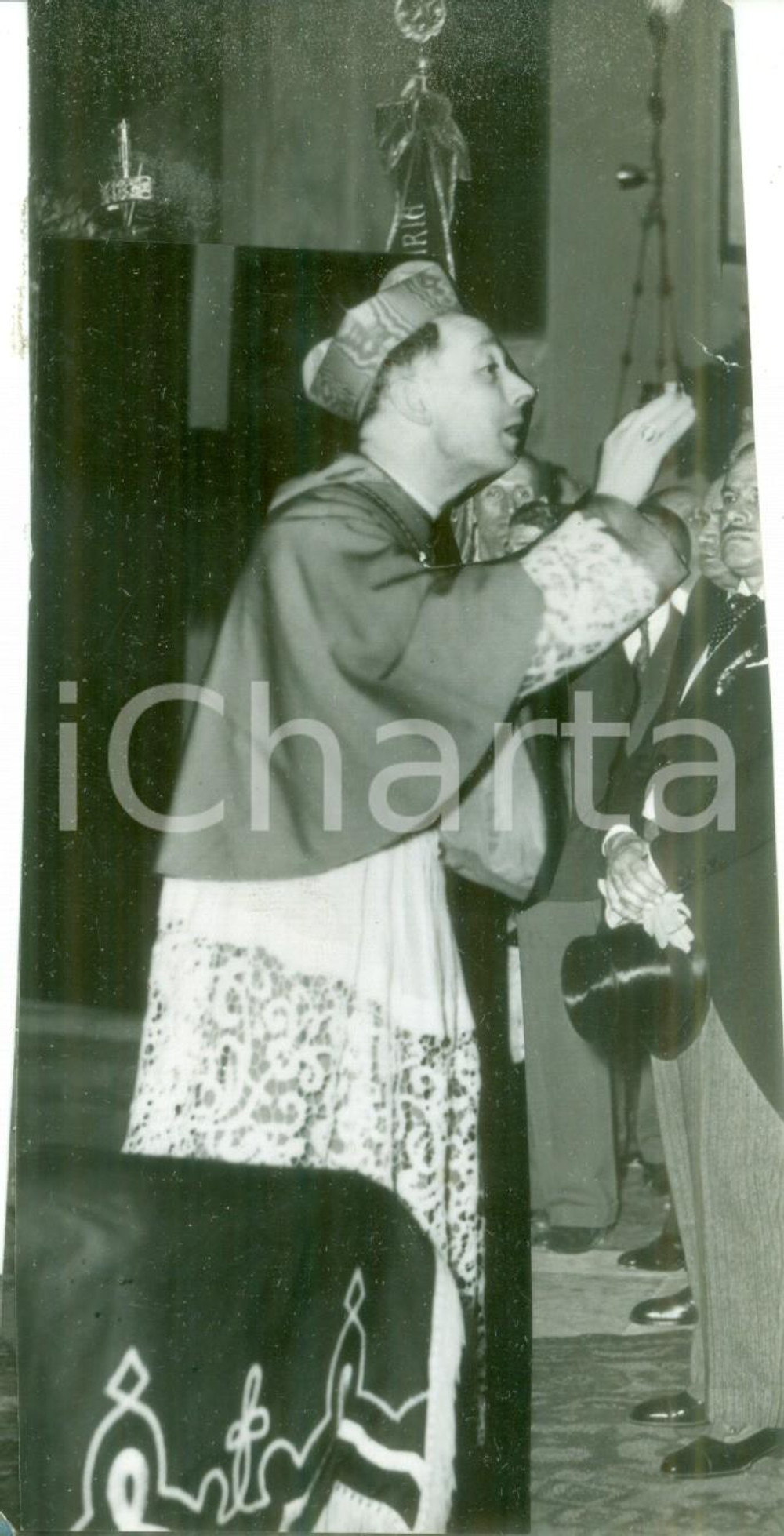 Fotografia d epoca originale 1934 MILANO Cardinal Ildefonso SCHUSTER a festa orafi Fotografia 1