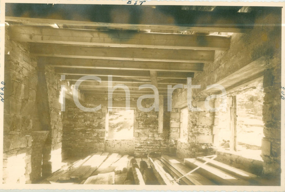 Fotografia d epoca originale 1920 MILANO Primo piano BICOCCA DEGLI ARCIMBOLDI durante i restauri Fotografia 1