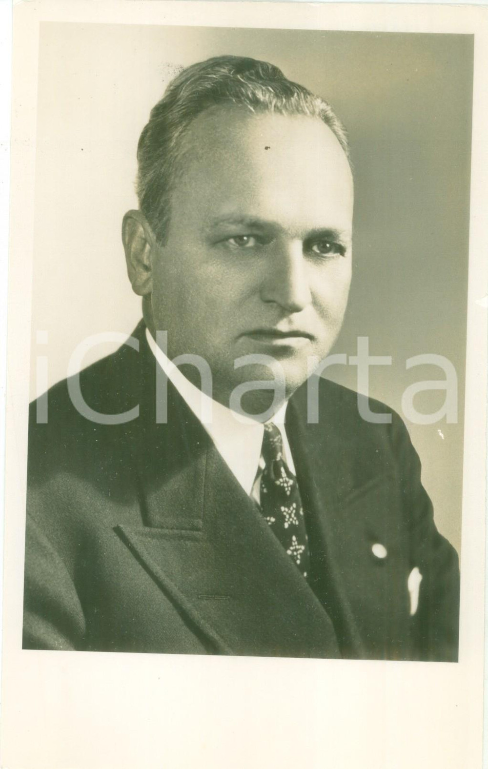 Fotografia d epoca originale 1945 ca USA Scott W. LUCAS Senatore dello Stato dell ILLINOIS Fotografia 1