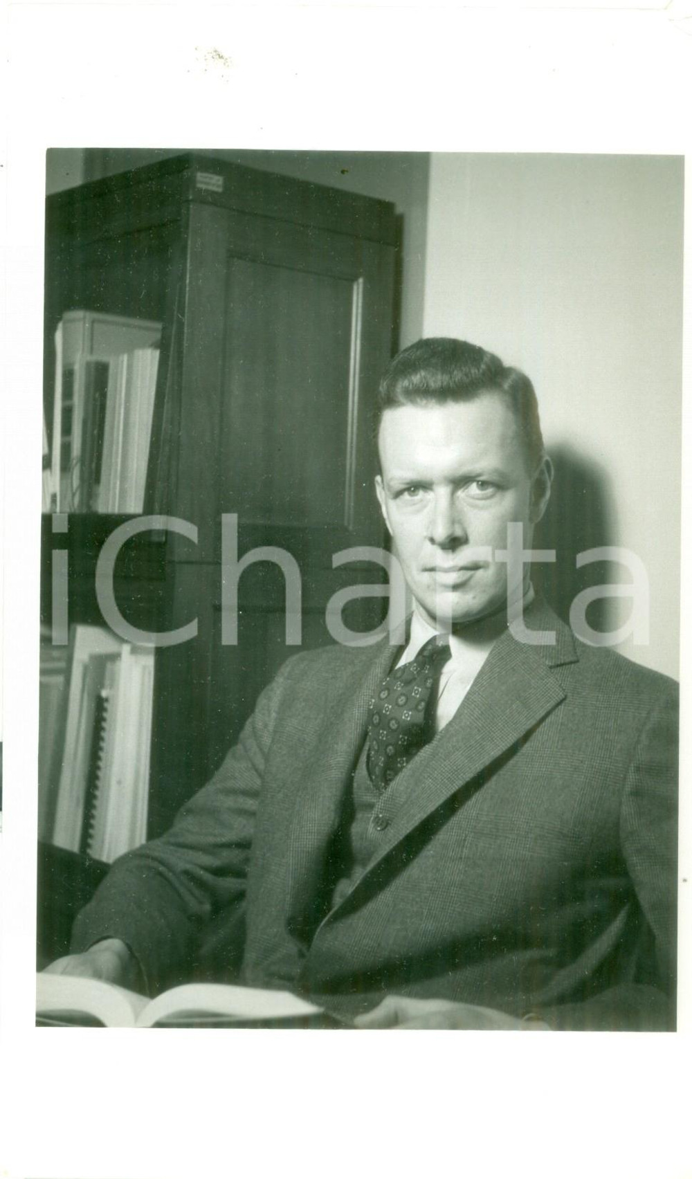 Fotografia d epoca originale 1951 NEW YORK CITY USA Amory H. BRADFORD al New York Times Fotografia 1