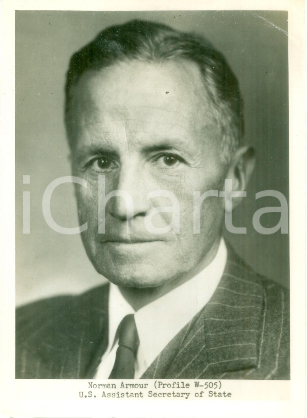 Fotografia d epoca originale 1945 ca USA Norman ARMOUR U.S. Assistant Secretary of State Fotografia 1