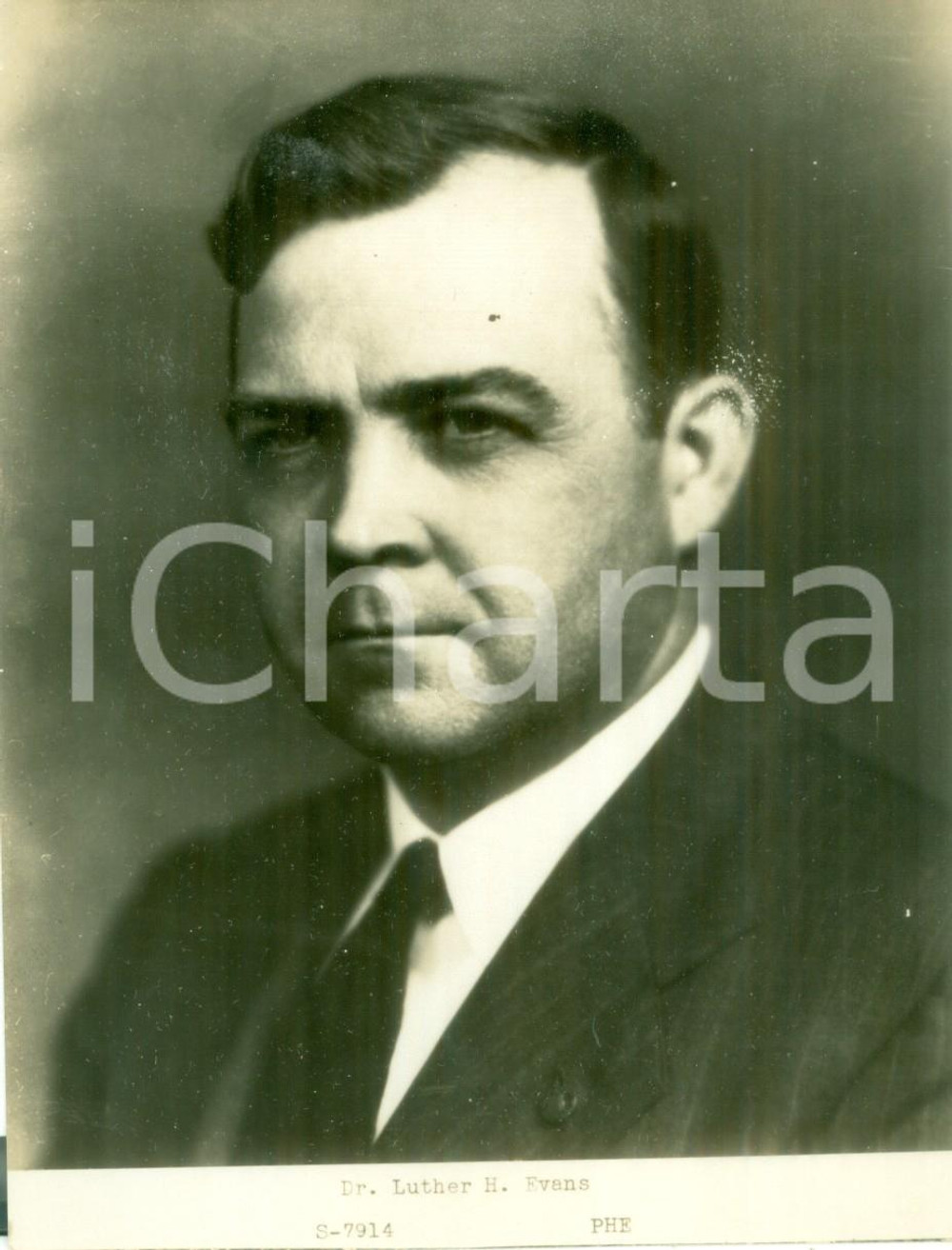 Fotografia d epoca originale 1945 ca WASHINGTON USA Luther H. EVANS Library of Congress Fotografia 1