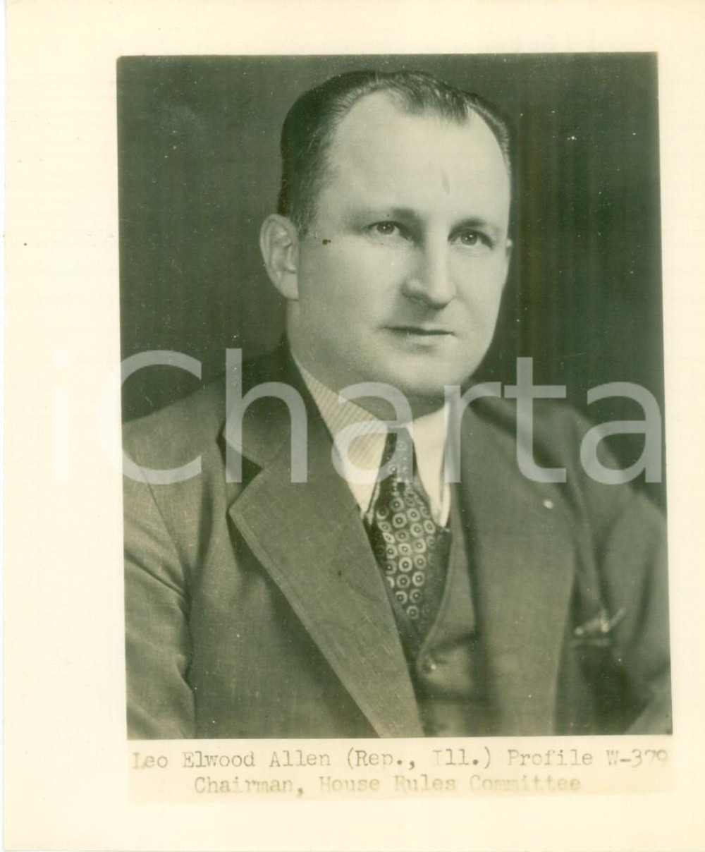 Fotografia d epoca originale 1949 USA Leo Elwood ALLEN Chairman House Rules Committee Fotografia 1