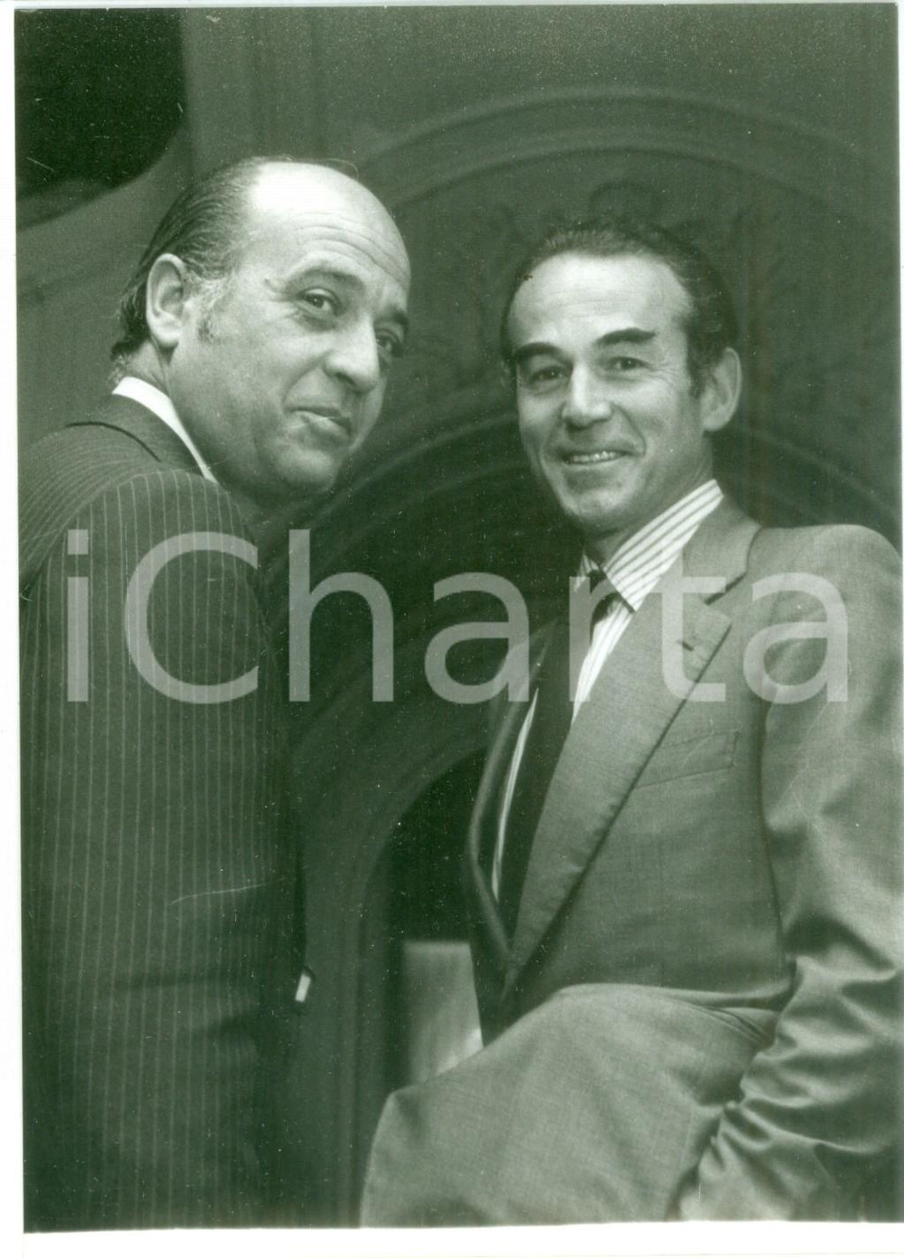 Fotografia d epoca originale 1981 PARIS Francisco Fernandez ORDONEZ con Robert BADINTER Fotografia 1