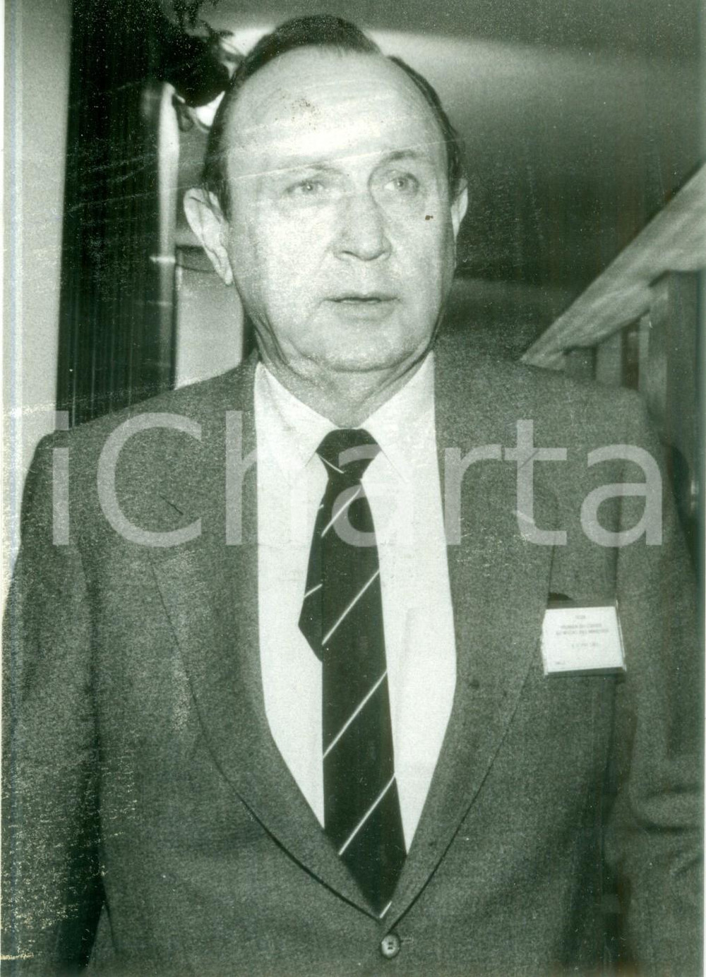 Fotografia d epoca originale 1984 GERMANIA HansDietrich GENSCHER annulla visita in POLONIA Fotografia 1