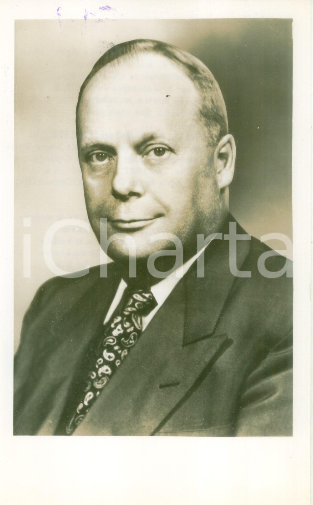 Fotografia d epoca originale 1945 ca WASHINGTON USA Karl E. MUNDT senatore del SOUTH DAKOTA Fotografia 1