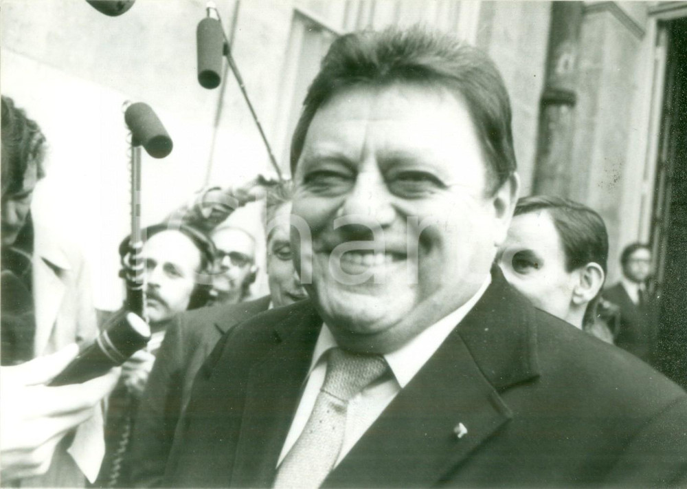 Fotografia d epoca originale 1980 PARIS Franz Josef STRAUSS incontra giornalisti all ELISEO Fotografia 1