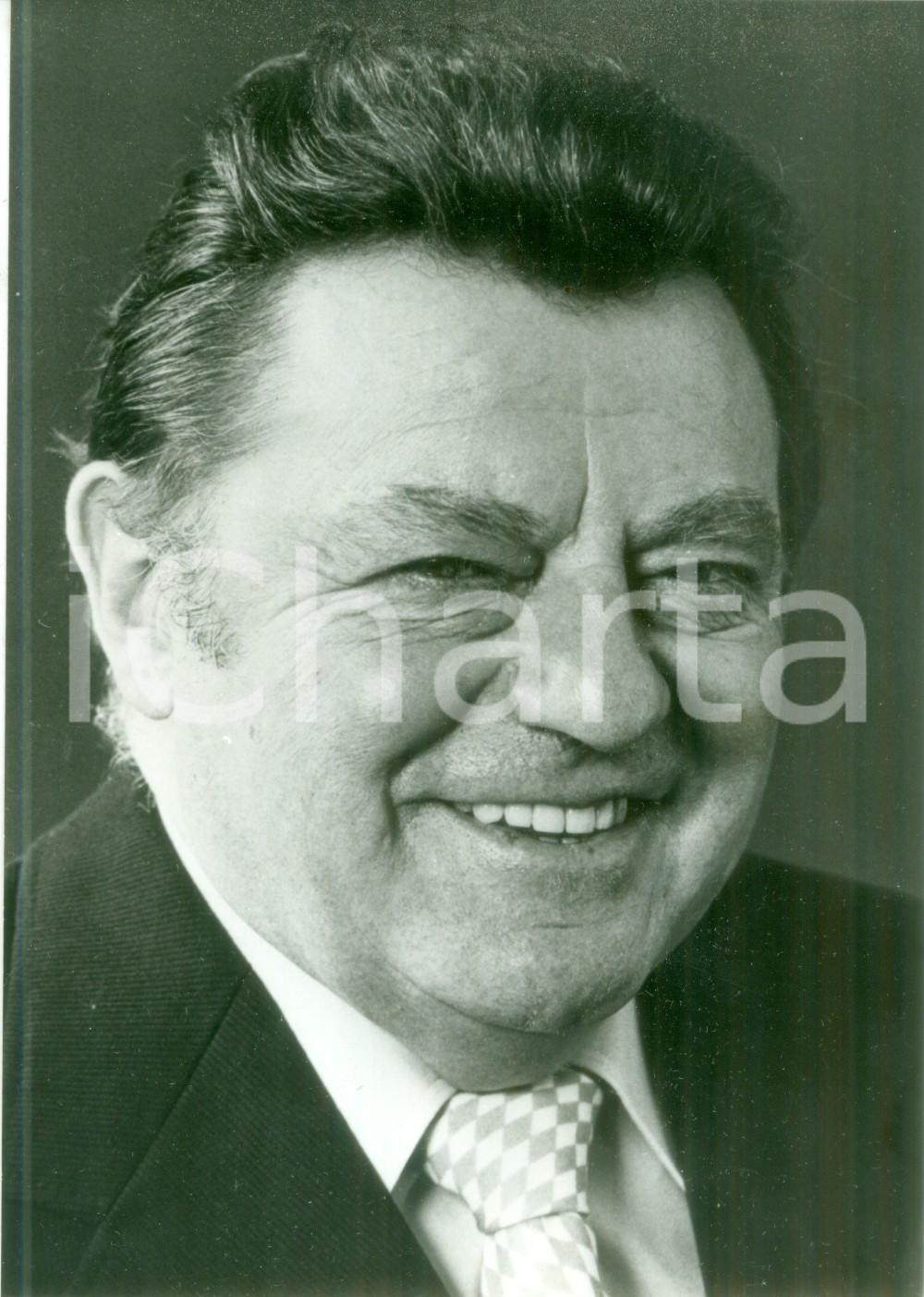 Fotografia d epoca originale 1980 GERMANIA Franz Josef STRAUSS si prepara alle elezioni Fotografia 1