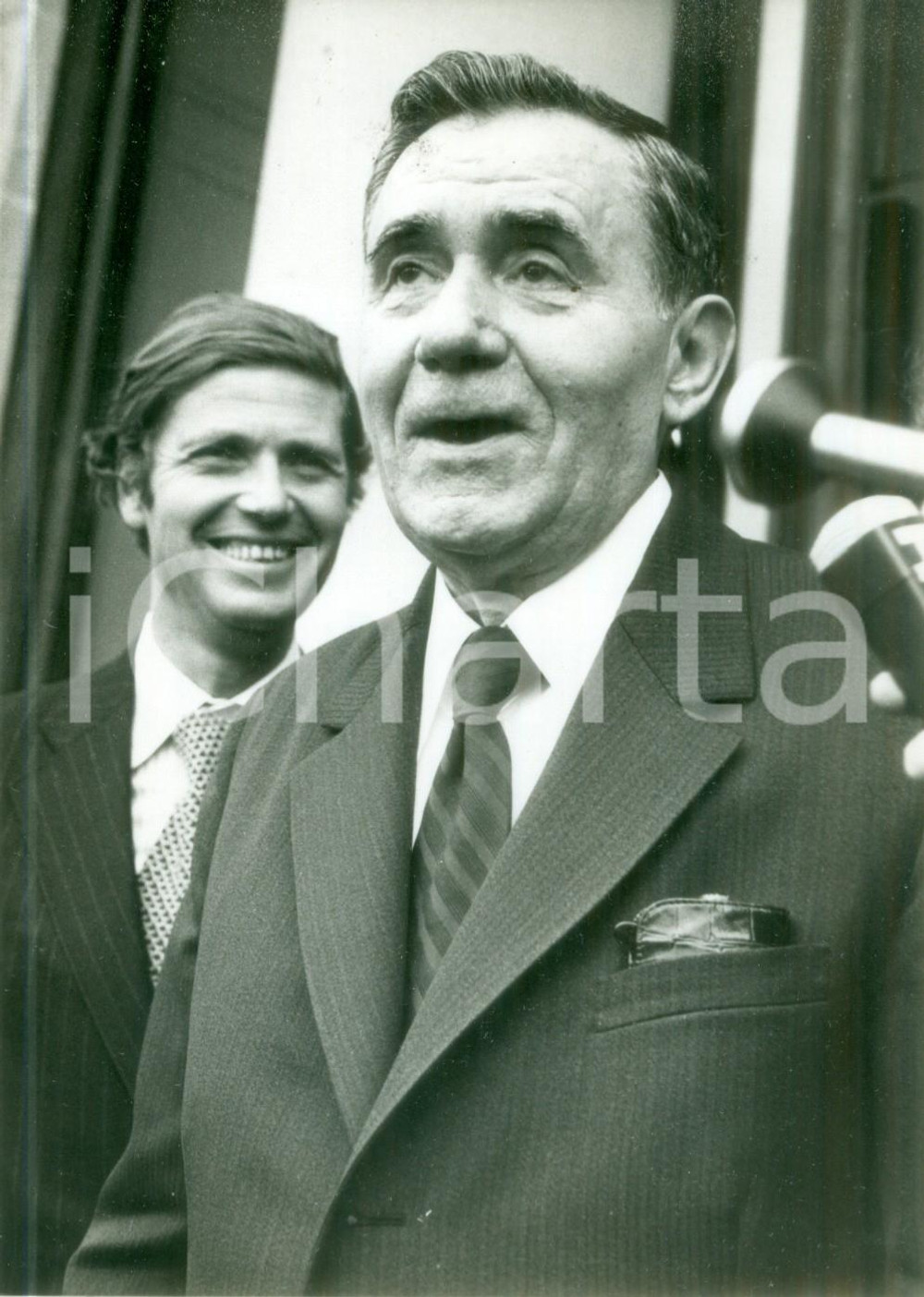 Fotografia d epoca originale 1978 PARIS Ministro Andrej GROMYKO con Olivier STIRN Fotografia 1